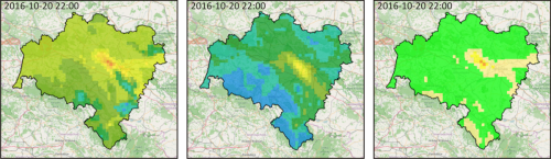 Prognoza jakości powietrza dla Dolnego Śląska, 2016-10-20 22:00